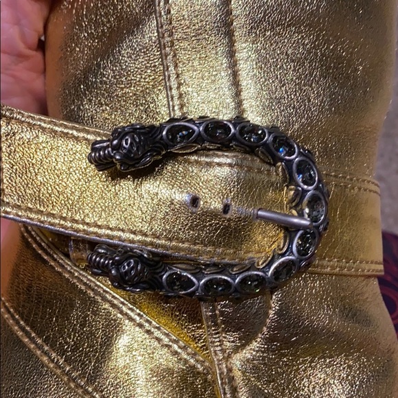 Gucci Gold Boots - Picture 11 of 12